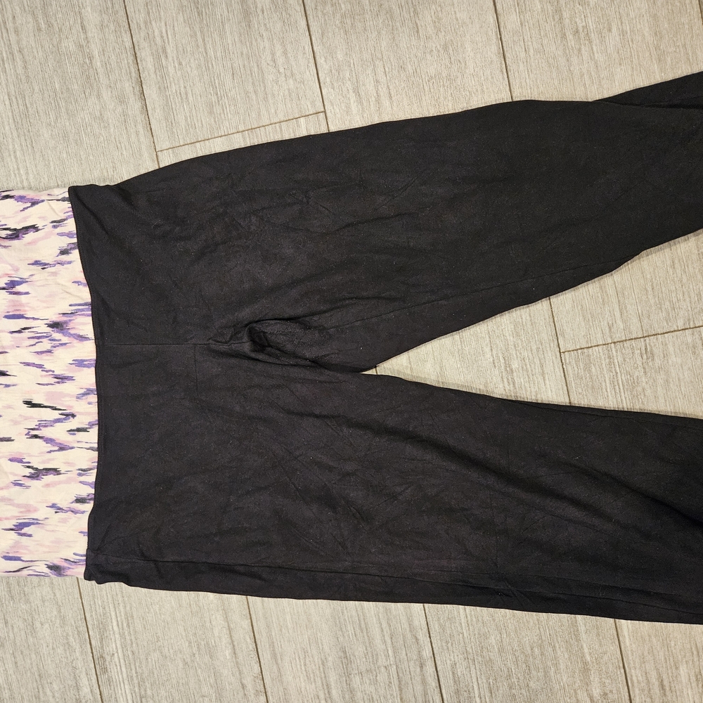 Pink Yoga Victoria's Secret Yoga Vintage Studded Fold Over Crop Leggings